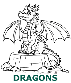 Dragon coloring pages category cover