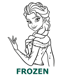 Frozen coloring pages category cover