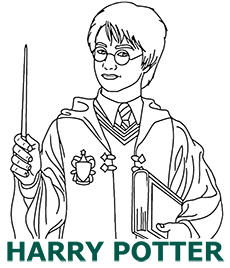 Harry Potter coloring pages category cover