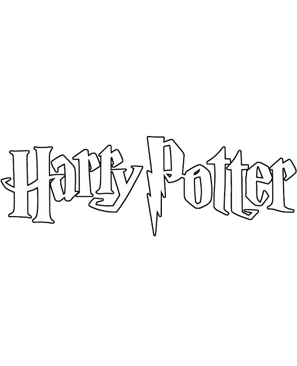 Coloring page Harry Potter logo