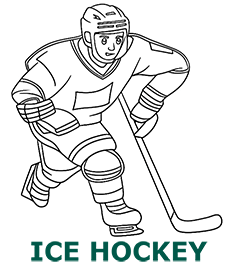 Ice hockey coloring pages category cover