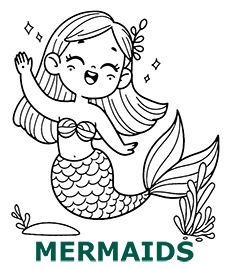 Mermaid coloring pages category cover