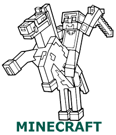 Minecraft coloring pages category cover