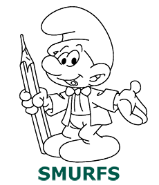 Smurfs coloring pages category cover