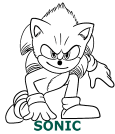 Sonic coloring pages category cover