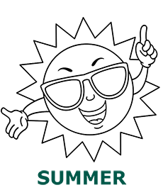 Summer coloring pages category cover