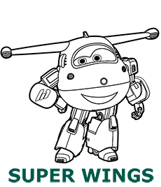 Super WIngs coloring pages category cover