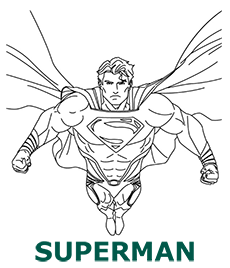 Superman coloring pages category cover