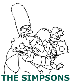The Simpsons coloring pages category cover