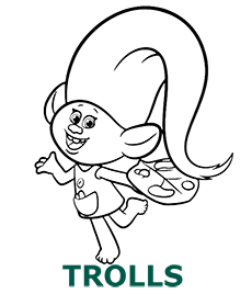 Trolls coloring pages category cover