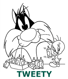 Tweety coloring pages category cover