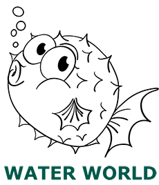 Water world coloring pages category cover