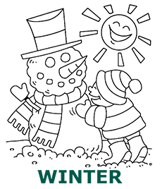 Winter coloring pages category cover