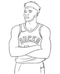 Giannis coloring page the Greek freak