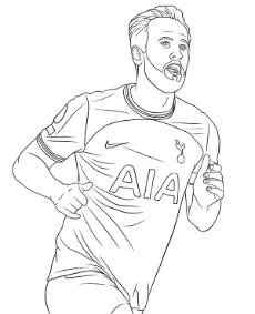 Coloring sheet Harry Kane