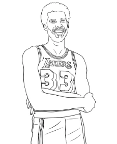 Kareem Abdul Jabbar coloring sheet