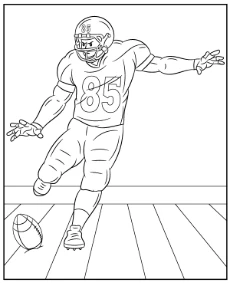 Printable American football coloring sheets