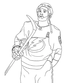 Printable coloring sheet Nikita Kucherov