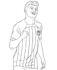 Pedri coloring sheet for children