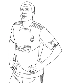 Zidane coloring pages football soccer players