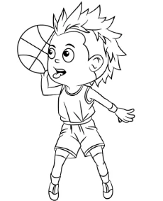 Free basketball coloring pages for children