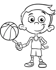 Funny basketball picture to print