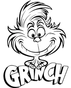 Big Grinch coloring page for children