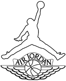Air Jordan logo to print
