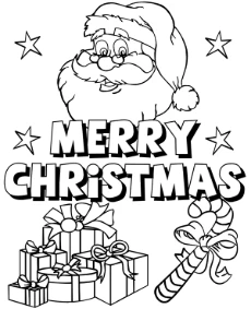 Christmas image with Santa