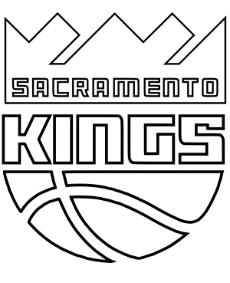 Sacramento Kings logo coloring page to print