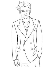 Harry Styles coloring picture celebrity