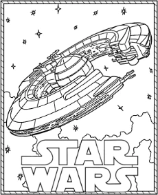 Lucrehulk class spaceship coloring page Star Wars