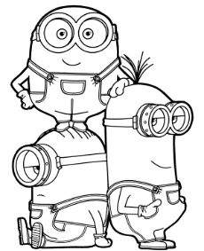 Bob Stuart and Kevin printable coloring page