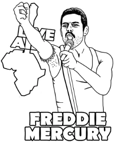 Freddie Mercury singing on Live Aid