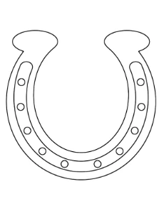 Horseshoe coloring sheet