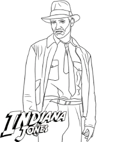 Indy Jones coloring pages