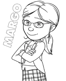 Margo from minions coloring sheet printables