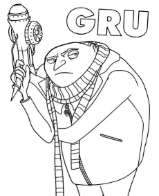 Free Despicable Me coloring page Gru