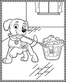 Lttle puppy cartoon coloring page