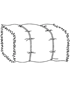 Printable haystack coloring page