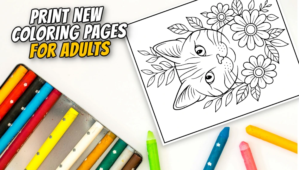 New Antistress Coloring Pages Available banner
