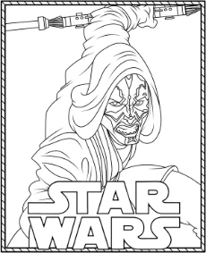 Darth Maul picture for coloring Star Wars