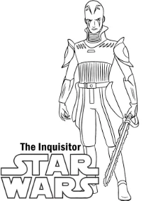 Star Wars coloring pages rebel the inquisitor
