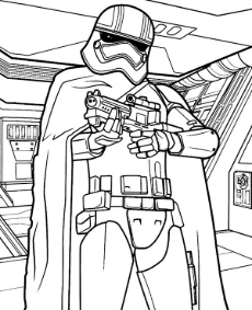 Stormtrooper Sar Wars soldier coloring page