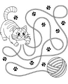 Find the correct path printable puzzle for kids