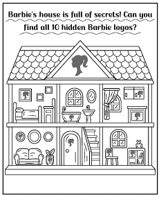 Spot all the hidden Barbie logos - Puzzle for Kids