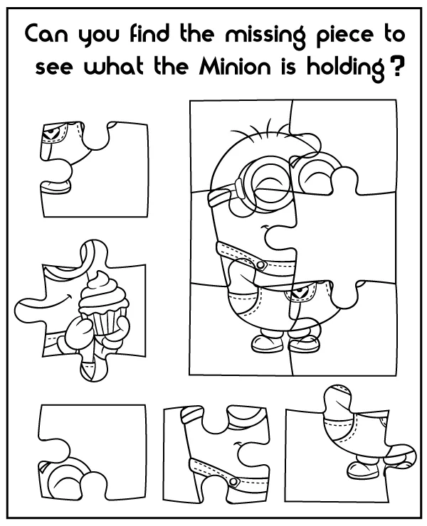 Minions puzzles - Find the Right Puzzle Piece