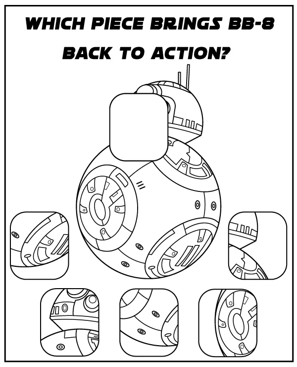 Find the right piece of BB-8 - Star Wars puzzle