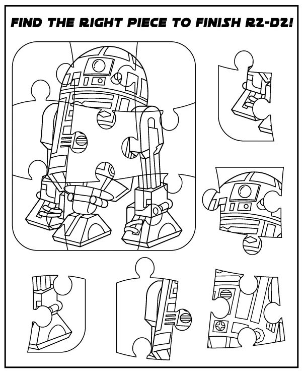 Find the Missing R2-D2 piece - Star Wars puzzle