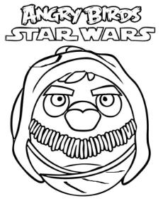 Coloring page Angry Birds Star Wars edition